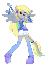 Size: 1656x2371 | Tagged: safe, artist:reitanna-seishin, derpy hooves, equestria girls, rainbow rocks, microphone, ponied up, simple background, solo, transparent background, vector