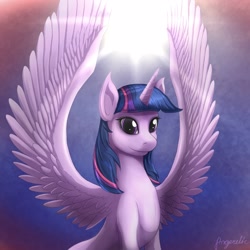 Size: 1650x1650 | Tagged: safe, artist:angerelic, derpibooru import, twilight sparkle, twilight sparkle (alicorn), alicorn, pony, solo