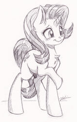 Size: 1502x2384 | Tagged: safe, artist:faline-art, starlight glimmer, pony, unicorn, black and white, cute, female, glimmerbetes, grayscale, mare, monochrome, solo