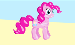 Size: 1024x614 | Tagged: safe, artist:darkpilcrow, pinkie pie, earth pony, pony, female, inflatable, mare, pink coat, pink mane, solo