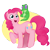 Size: 2893x2921 | Tagged: safe, artist:chiptoony, gummy, pinkie pie, alligator, earth pony, pony, female, mare, pink coat, pink mane