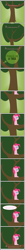 Size: 586x5785 | Tagged: safe, artist:zacatron94, pinkie pie, earth pony, pony, comic, pointy ponies, tree, vulgar