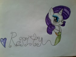 Size: 1600x1200 | Tagged: safe, artist:w.wheat, rarity, pony, unicorn, glasses, pixiv, solo, traditional art, trenderman