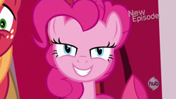 Size: 1280x720 | Tagged: safe, edit, screencap, pinkie pie, earth pony, pony, pinkie apple pie, looking at you