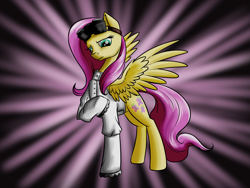 Size: 2000x1500 | Tagged: safe, artist:28gooddays, fluttershy, pegasus, pony, dr adorable, female, mare, solo