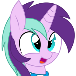 Size: 500x500 | Tagged: safe, artist:cyanlightning, starlight glimmer, stellar gleam, oc, oc only, oc:cyan lightning, unicorn, april fools 2018, clothes, colt, male, open mouth, recolor, rule 63, scarf, simple background, solo, transparent background, vector