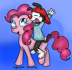 Size: 864x843 | Tagged: safe, artist:fangkittyartist, artist:xcuteikinz, pinkie pie, earth pony, pony, animaniacs, crossover, wakko warner