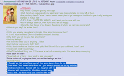 Size: 824x509 | Tagged: safe, cheese sandwich, pinkie pie, earth pony, pony, /mlp/, 4chan, cheesepie, crossover, dan, dan vs, feels, female, greentext, male, rejection, rejection is magic, sad, shipping, straight, text