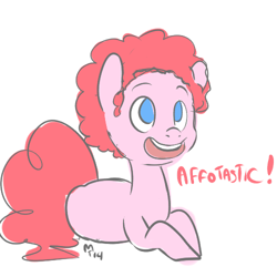 Size: 500x500 | Tagged: safe, artist:mt, pinkie pie, earth pony, pony, afro, alternate hairstyle, solo