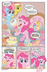 Size: 899x1384 | Tagged: safe, artist:carla speed mcneil, idw, carrot cake, cup cake, pinkie pie, earth pony, pony, spoiler:comic, spoiler:comicff01, idw advertisement, preview