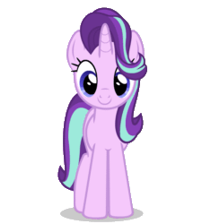 Size: 895x996 | Tagged: safe, starlight glimmer, pony, unicorn, animated, simple background, solo, transparent background