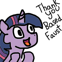 Size: 200x200 | Tagged: safe, derpibooru import, twilight sparkle, based god, solo, thank you based god