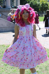 Size: 1024x1536 | Tagged: artist needed, safe, pinkie pie, human, cosplay, cosplay picnics, irl, irl human, photo, solo