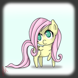 Size: 1000x1000 | Tagged: safe, fluttershy, pegasus, pony, female, mare, pink mane, solo, yellow coat