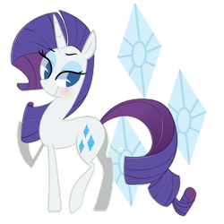 Size: 1024x1024 | Tagged: safe, artist:chandelurres, rarity, pony, unicorn, female, horn, mare, solo, white coat