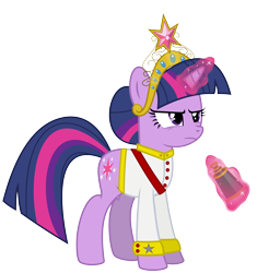 Size: 9553x10161 | Tagged: safe, artist:ulyssesgrant, derpibooru import, twilight sparkle, absurd resolution, big crown thingy, binoculars, clothes, elements of harmony, magic, simple background, solo, telekinesis, transparent background, vector