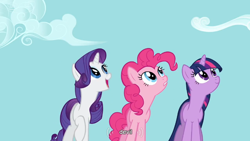 Size: 854x480 | Tagged: safe, derpibooru import, screencap, pinkie pie, rarity, twilight sparkle, earth pony, pony, unicorn, read it and weep, devil, youtube caption