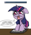 Size: 755x848 | Tagged: safe, artist:dankodeadzone, derpibooru import, twilight sparkle, pony, askcommusyotwi, asklunaandvenom, dialogue, female, glasses, japanese, mare, open mouth, simple background, solo, speech bubble, tumblr, white background