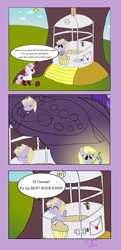 Size: 858x1771 | Tagged: safe, artist:gogglesparks, derpy hooves, dinky hooves, sweetie belle, pegasus, pony, clothes, comic, cute, equestria's best daughter, female, heartwarming, mare, socks