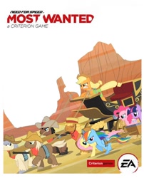 Size: 518x640 | Tagged: safe, artist:shadownewdash, derpibooru import, applejack, fluttershy, pinkie pie, rainbow dash, twilight sparkle, earth pony, pegasus, pony, need for speed, need for speed: most wanted