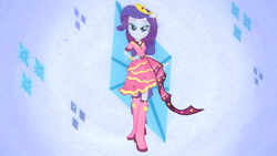 Size: 1920x1080 | Tagged: safe, edit, edited screencap, screencap, rarity, equestria girls, clothes, cutie mark, dress, fall formal, gala dress, grand galloping gala, solo