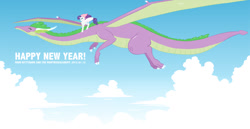 Size: 1280x658 | Tagged: safe, artist:kittyhawk, rarity, spike, dragon, pony, unicorn, female, male, shipping, sparity, straight