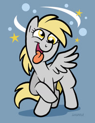 Size: 800x1028 | Tagged: safe, artist:shuffle001, derpy hooves, pegasus, pony, circling stars, dizzy, female, mare, solo