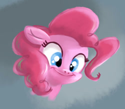 Size: 801x698 | Tagged: safe, artist:thedrainpipe, pinkie pie, earth pony, pony, bust, portrait, smiling, solo