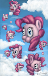 Size: 1542x2431 | Tagged: safe, artist:simpe94, pinkie pie, earth pony, pony, female, mare, pink coat, solo, wat