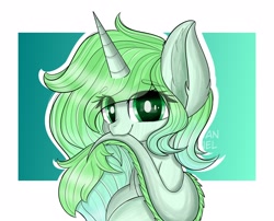 Size: 2560x2065 | Tagged: safe, artist:janelearts, oc, oc only, pony, unicorn, commission, cute, ear fluff, female, leonine tail, looking at you, mare, nom, ocbetes, solo