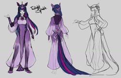 Size: 1280x825 | Tagged: safe, artist:generalcowslip, derpibooru import, twilight sparkle, clothes, design, dress, humanized