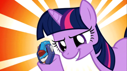 Size: 546x307 | Tagged: safe, derpibooru import, edit, edited screencap, screencap, twilight sparkle, a bird in the hoof, megaman