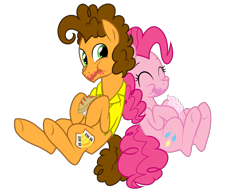 Size: 3200x2448 | Tagged: safe, artist:fillyblue, cheese sandwich, pinkie pie, earth pony, pony, pinkie pride, cupcake, pie