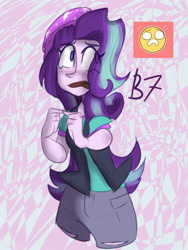 Size: 450x600 | Tagged: safe, artist:awe-thunderon, starlight glimmer, human, equestria girls, beanie, hat, solo