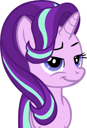 Size: 3423x5000 | Tagged: safe, artist:wcctnoam, starlight glimmer, unicorn, school daze, female, raised eyebrow, simple background, smiling, smirk, smug, smuglight glimmer, solo, transparent background, vector