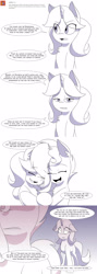 Size: 1000x2800 | Tagged: safe, artist:jase1505, starlight glimmer, sunset shimmer, pony, unicorn, comic:spiraling together, alternate hairstyle, alternate universe, comic, female, lesbian, shimmerglimmer, shipping, sunjackspiral