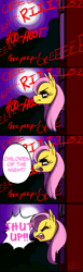 Size: 800x2600 | Tagged: safe, artist:ryuredwings, fluttershy, bat pony, pony, comic, flutterbat, love at first bite, race swap