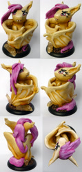 Size: 2368x4968 | Tagged: safe, artist:daoldhorse, fluttershy, bat pony, pony, bats!, flutterbat, irl, photo, race swap, sculpture, solo