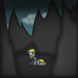 Size: 1024x1024 | Tagged: safe, artist:mr. rottson, derpy hooves, pegasus, pony, female, mare, scenery, solo