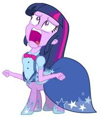 Size: 1500x1678 | Tagged: safe, derpibooru import, twilight sparkle, centaur, equestria girls, equestria girls (movie), centaur twilight, clothes, dress, exploitable meme, gala dress, meme, simple background, solo, twiscream, white background