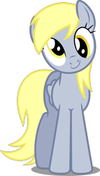 Size: 3000x5261 | Tagged: safe, artist:dashiesparkle, derpy hooves, pegasus, pony, .svg available, female, looking at you, mare, simple background, smiling, solo, transparent background, vector