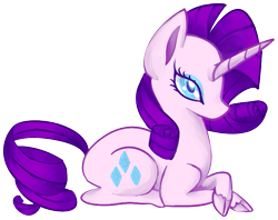 Size: 615x488 | Tagged: safe, artist:paintrolleire, rarity, classical unicorn, pony, unicorn, leonine tail, solo