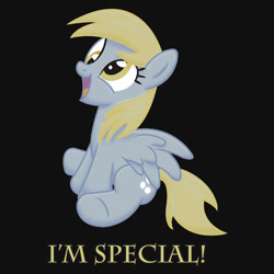 Size: 550x550 | Tagged: safe, artist:ak71, derpy hooves, clothes, merchandise, redbubble, shirt, solo, sticker, text