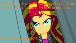 Size: 1280x720 | Tagged: safe, sunset shimmer, pony, drama bait, filthy frank, op is a cuck, op is trying to start shit