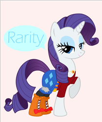 Size: 1050x1250 | Tagged: safe, artist:ari zo n a, rarity, pony, unicorn, clothes, pixiv, solo