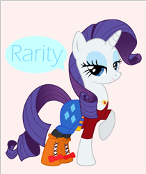 Size: 1050x1250 | Tagged: safe, artist:ari zo n a, rarity, pony, unicorn, clothes, pixiv, solo