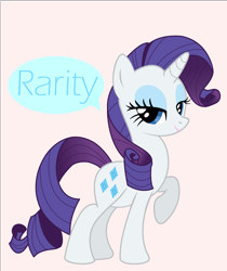 Size: 1050x1250 | Tagged: safe, artist:ari zo n a, rarity, pony, unicorn, female, mare, pixiv, purple mane, solo, white coat