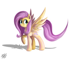 Size: 1024x838 | Tagged: safe, artist:b---k, fluttershy, pegasus, pony, female, mare, pink mane, solo, yellow coat