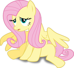 Size: 3256x3000 | Tagged: safe, artist:derpyworks, fluttershy, pegasus, pony, castle mane-ia, high res, simple background, solo, transparent background, vector