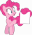 Size: 5646x6194 | Tagged: safe, artist:masem, pinkie pie, earth pony, pony, three's a crowd, absurd resolution, paper, prehensile tail, simple background, solo, tail hold, transparent background, vector